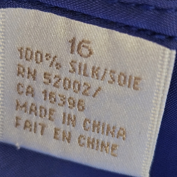 DANA BUCHMAN ROYAL BLUE PANTS SIZE 16 - Picture 6 of 6